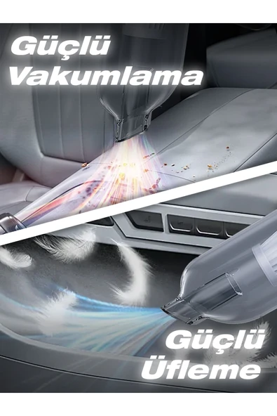 auhma Ahv-01 Kablosuz Güçlü Araç Süpürgesi Ve Hava Üfleyici | 15000pa Vakum Gücü | 3 Kademeli Hız | - 4