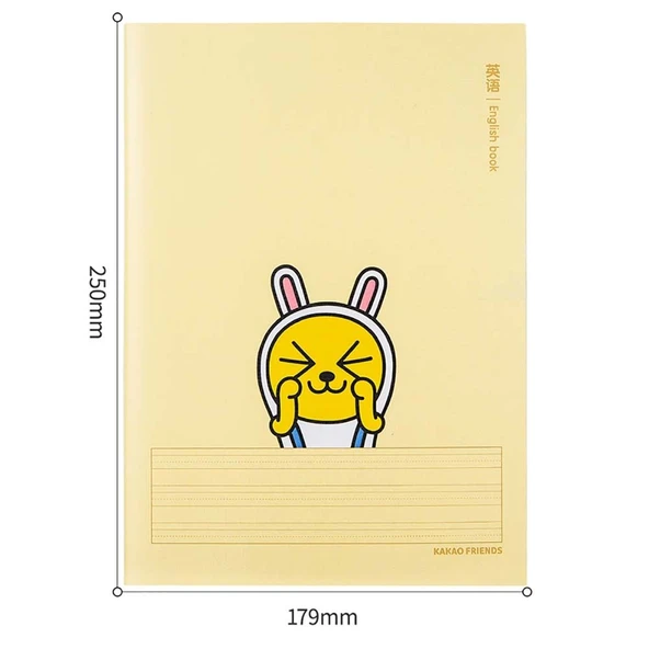 Deli Notebook B5 40yp English Kakao Friends Defter PFB540 - 2