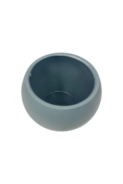 Nettenevime Küre Yuvarlak Top Vazo Dekoratif Saksı ANTRASİT 25*20cm - 6