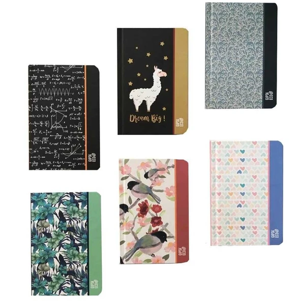 Gıpta Defter Positive İplik Dikişli Spiralli Kpk 14x20 96 Yaprak Kareli - Resim 2