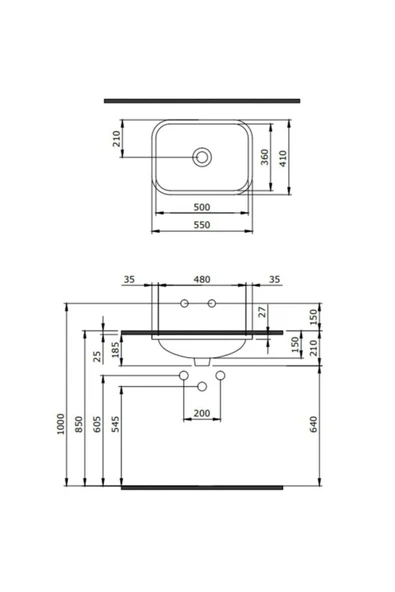 Bocchi Scala Tezgah Altı Lavabo Mat Antrasit 1006-020-0125 - 2