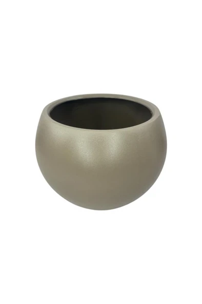 Küre Yuvarlak Top Vazo Dekoratif Saksı MOKKA 25*20cm - 3