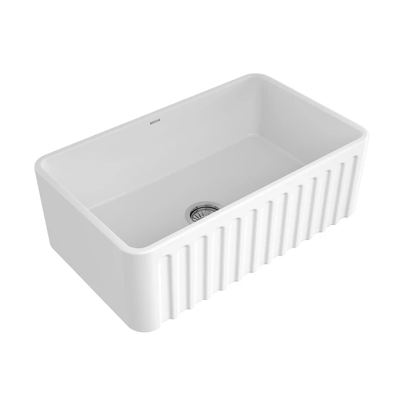 Bocchi Lavello Dekorlu Eviye 76 Cm Parlak Beyaz 1602-001-0120