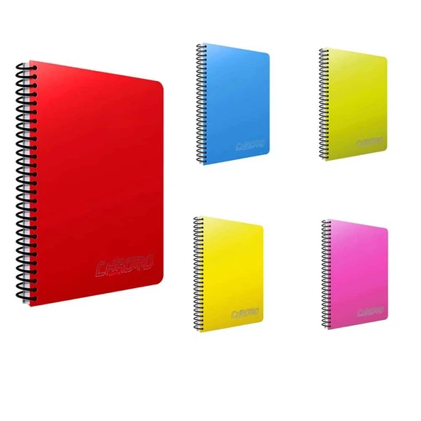 Gıpta Chromo Spiralli Plastik Kapak Çizgisiz Defter A4 120 Yaprak - 2