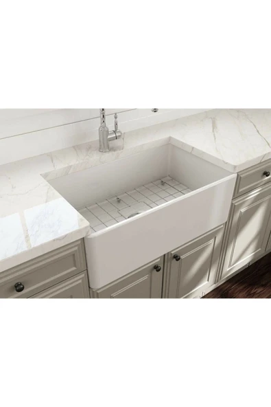 Bocchi Lavello Seramik Mutfak Eviyesi 76 Cm Parlak Beyaz 1138-001-0120-03