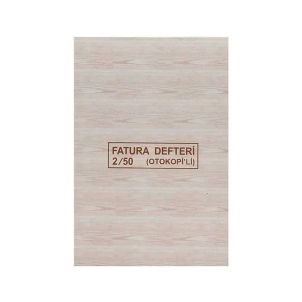 Dilman Otokopili Fatura Defteri 2-50 3 Nüsha