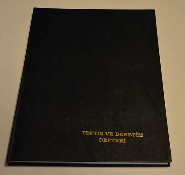 Dilman Teftiş Ve Denetim Defteri Ciltli 96 Yaprak