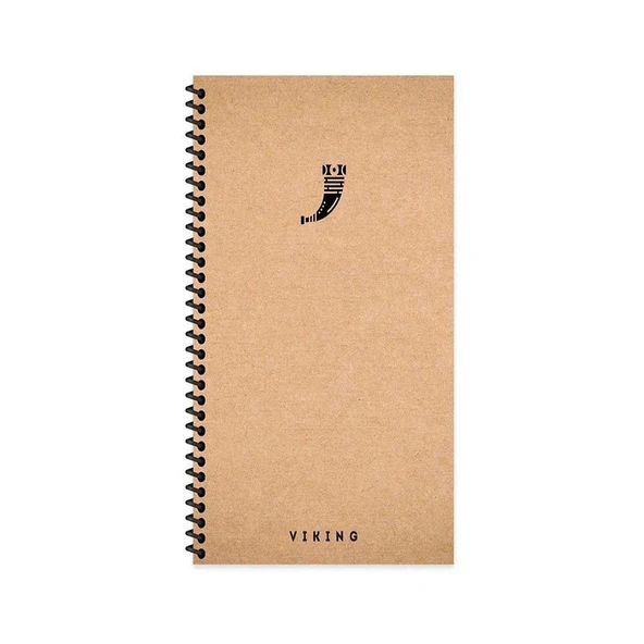 Keskin 10X19 Sert Kapak La Plume Viking Spiralli 80 Yaprak Düz Defter Borazan 417966-99