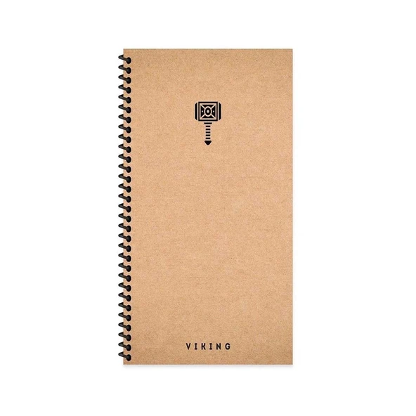 Keskin 10x19 La Plume Viking Sert Kapak 80 Yaprak Spiralli Çizgisiz Defter Çekiç 417965-99
