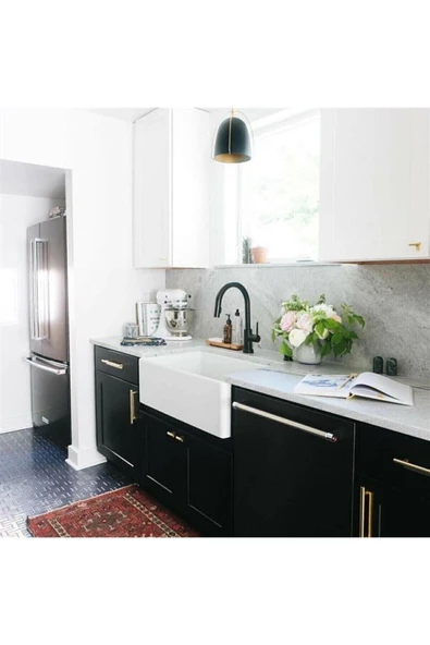 Bocchi Lavello Seramik Mutfak Eviyesi 76 Cm Parlak Beyaz 1138-001-0120-03 - 3