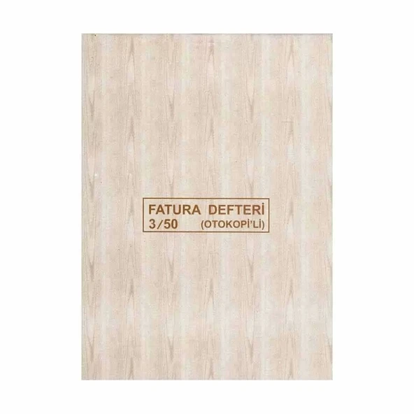Dilman Otokopili Fatura Defteri 3-50 3 Nüsha