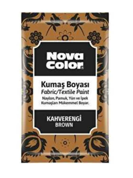 Nova Color Toz Kumaş Boyası Kahverengi - 4 adet ürün görseli 1