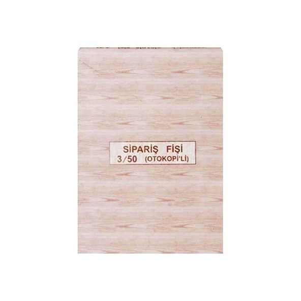Dilman Otokopili Sipariş Fişi 3-50 2 Nüsha - 2