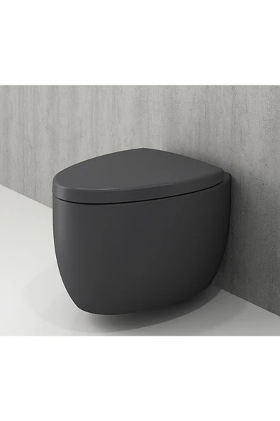 Bocchi Etna Asma Klozet Kapak Dahil Mat Antrasit 1116-020-0128