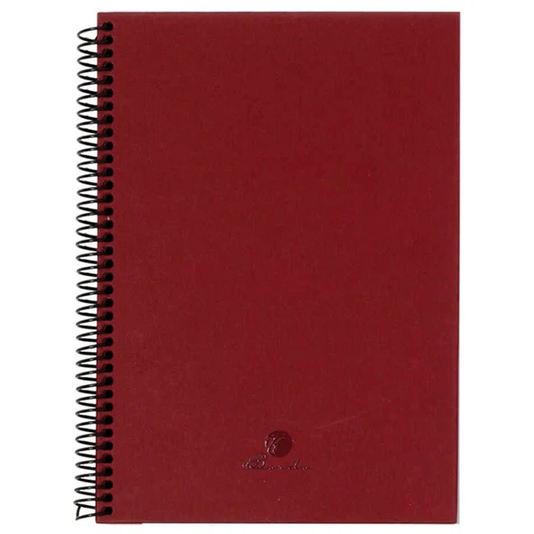 Keskin Color Defter Sert Kapak Spiralli 17x24 cm 60 Yaprak Bordo