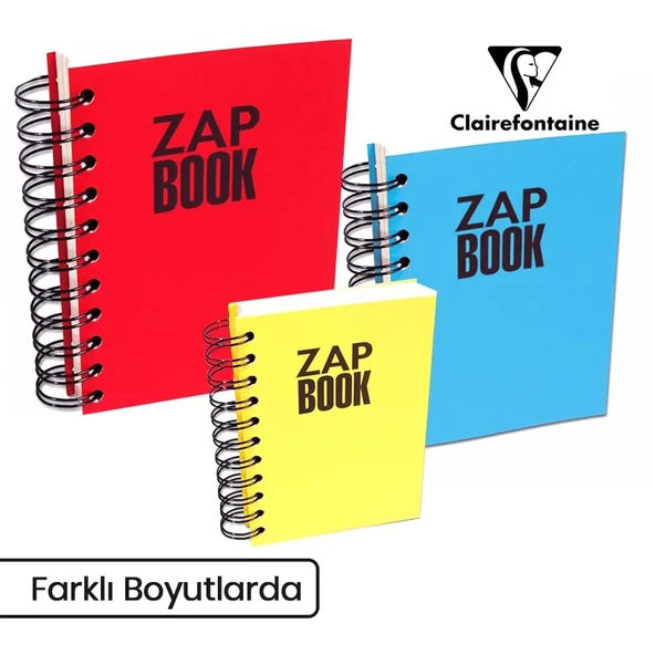 Clairefontaine Zap Book Uzun Kenarı Spiralli Sketch Defter 80g 160 Yaprak - 2