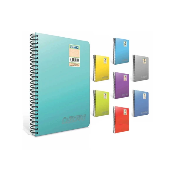 Gıpta Chromo Spiralli Pp Defter A4 40 Yaprak Kareli - 2