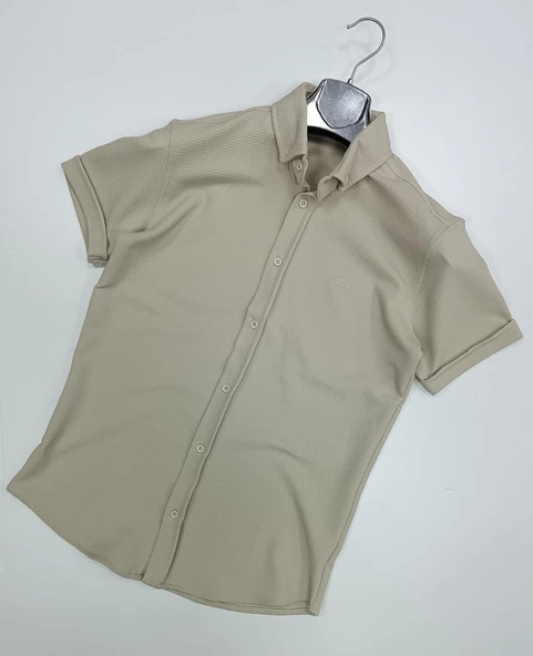 Cafes Erkek Pamuklu Yazlık Kısa Kollu Gömlek 7293 ürün görseli