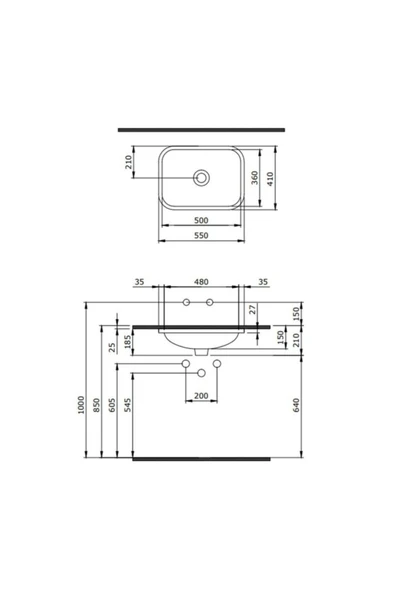 Scala Tezgah Altı Lavabo Parlak Mandalina Sarısı 1006-021-0125 - 2