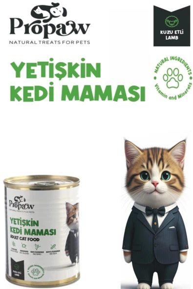 Kedi Yaş Mama Konserve Jöleli Premium Parça Etli Yemek Ciğerli / Tavuklu / Kuzulu / Balıklı 4'Lü Set - 4