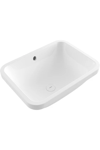 Scala Tezgahaltı Lavabo 55 Cm Parlak Beyaz 1006-001-0125 ürün görseli 1