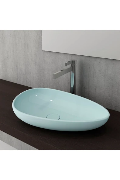 Etna Çanak Lavabo 58 Cm Mat Buz Mavi 1114-029-0125