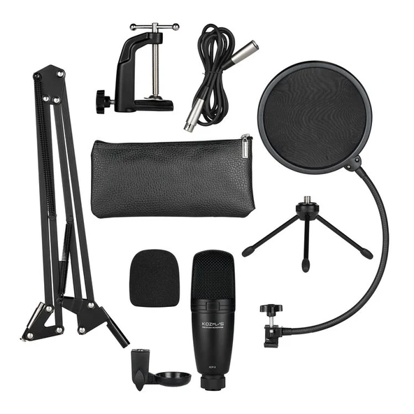 Kozmos KCP-3 Pro /  Aksesuarlı Condenser Stüdyo Mikrofonu - 6