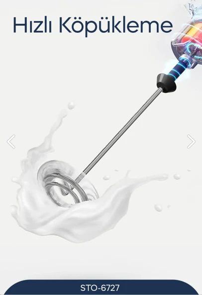 Sinbo Profesyonel Süt Ve Kahve Köpürtücü - Super Power Motor Sto-6727 Yeni Seri Süt Köpürtücü Milk Frother - 4