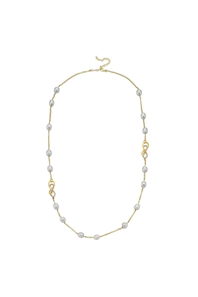 4,5 mm Sonsuzluk Barok Doğal İnci Kolye ürün görseli 1