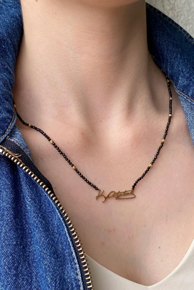 Atatürk İmzalı Spinel Kolye - Resim 4