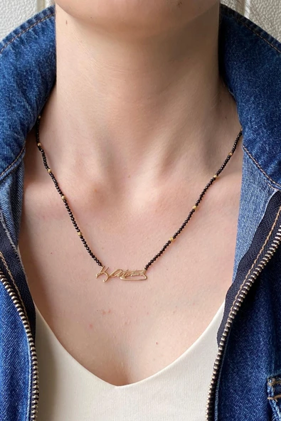 Atatürk İmzalı Spinel Kolye ürün görseli 1