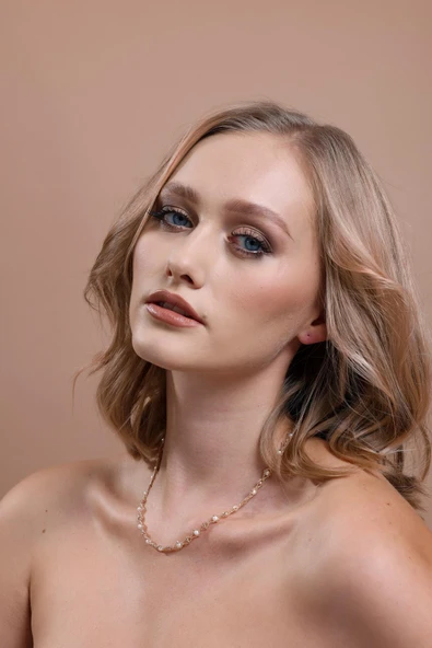 5,5 mm Damla Modelli Doğal İncili Kolye - Resim 3