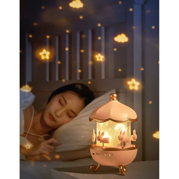 Tavşan Atlıkarınca Multifonksiyon Projektör - Resim 2