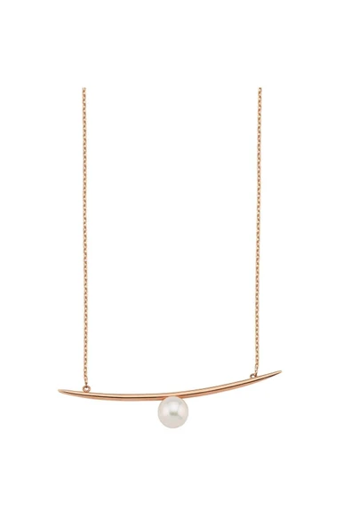 7,5 mm Doğal İnci Kolye - Resim 6