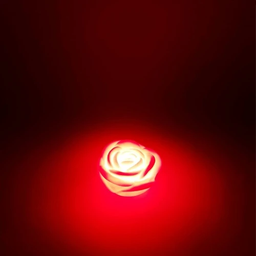 Led Işıklı Gül Mum - 2