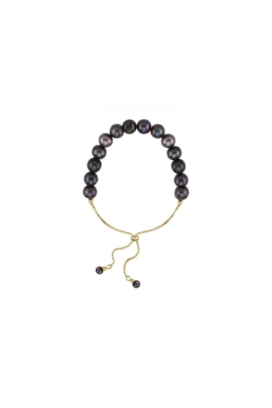 7,5 mm Asansör Zincirli Doğal İnci Kadın Bileklik ürün görseli 1