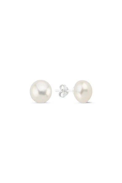 10,5 mm Doğal İnci Kadın Küpe - 4