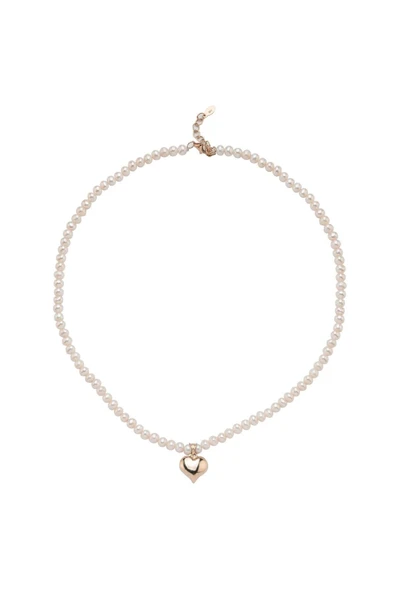 5,5 mm Doğal İnci Kalpli Kolye - Resim 10