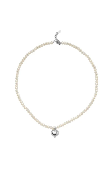 5,5 mm Doğal İnci Kalpli Kolye - Resim 11