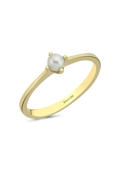 3,5 mm Doğal İnci Yüzük ürün görseli 1