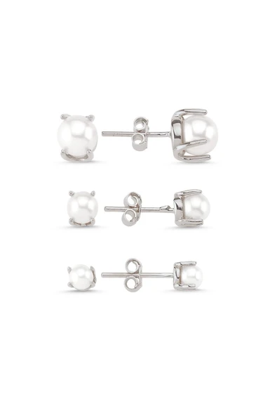 5,5 mm Kadın Doğal İncili Küpe - 5