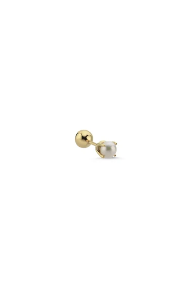 4,5 mm Tragus Doğal İnci Çift Taraflı Top Piercing - 2