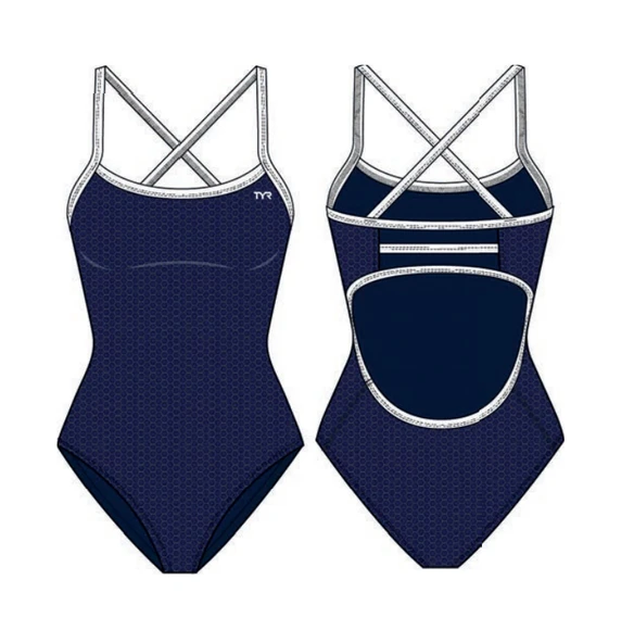 TYR Durafast Elite® TF Kadın Mayosu - Hexa (Lacivert)