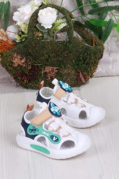 Vicco 332.P25Y.221 Rocket Bej Esnek Rahat Işıklı Erkek Çocuk Sandalet ürün görseli