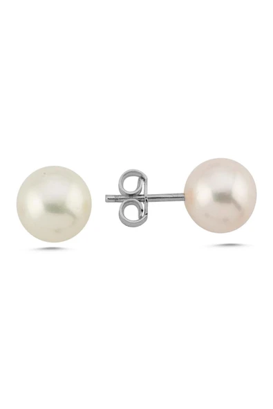 12,5 mm Doğal İnci Kadın Küpe - 3