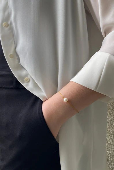 Gerçek İncili Şans Bilekliği - Resim 6