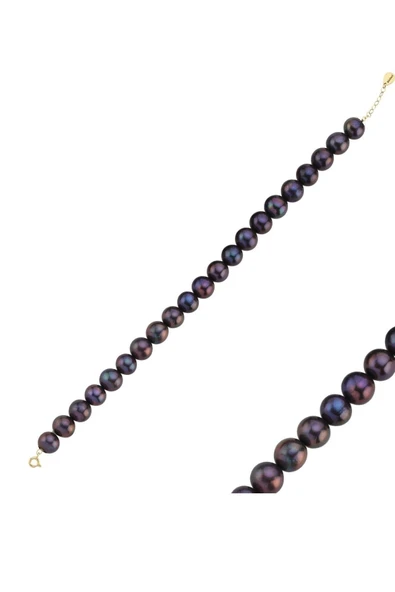 7,5 mm Doğal İnci Erkek Bileklik - Resim 4