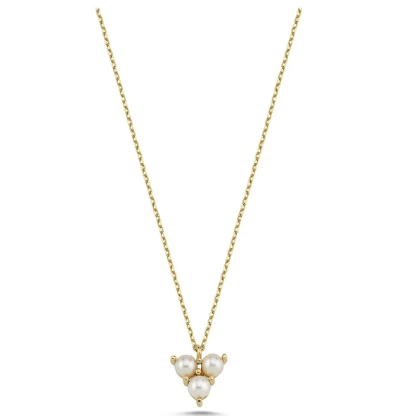 3,5 mm Tria Doğal İnci Kolye - Resim 5