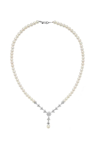 6,5 mm Yaprak Modeli Doğal İnci Kolye - Resim 7