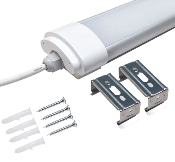 10 ADET CATA CT 2477 Nemli Yer 40W 120 cm Etanj Led Armatür Beyaz Işık 6400K - Resim 2